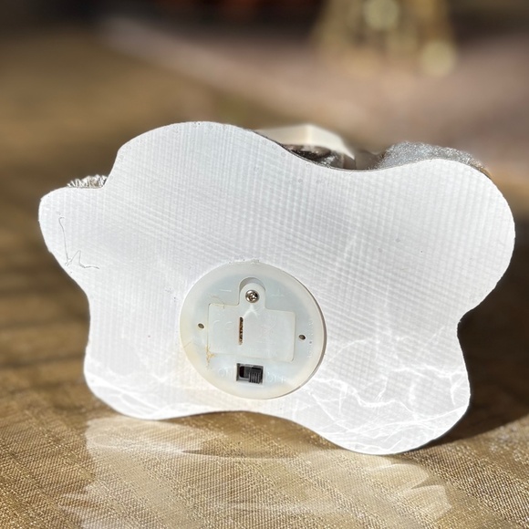 Pier 1 Gold and White Glitter Light-Up Church - Picture 4 of 6